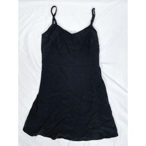 Ann Taylor Loft Size 6P Black Spaghetti Strap Dress Adjustable Straps